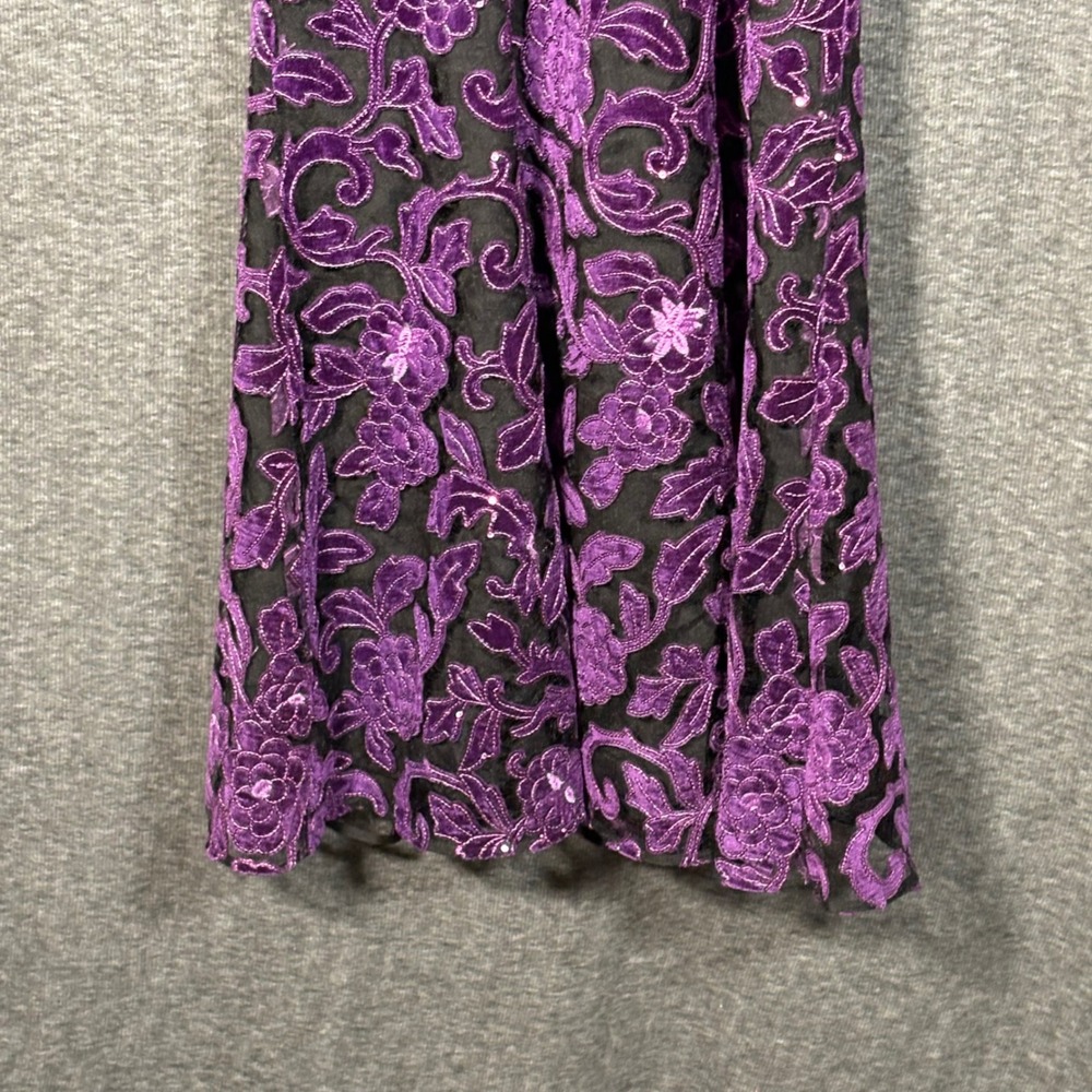 Dress the Population Strapless Purple Embellished Gown - Picture 6 of 14